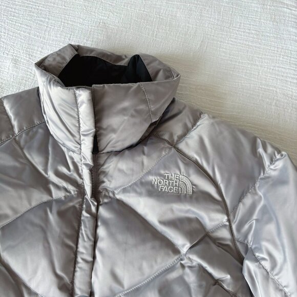 The north face down jacket down coat gray winter coat - Picture 2 of 7